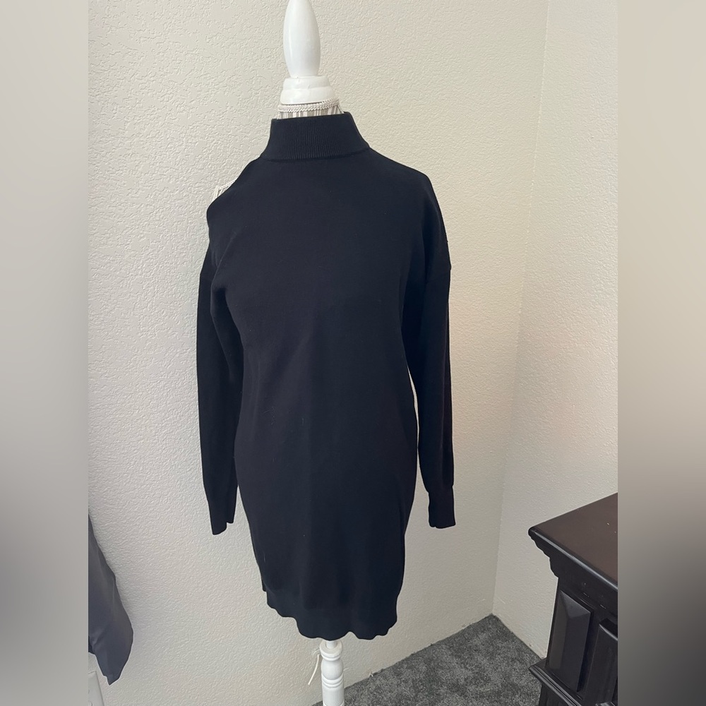 Black sweater dress